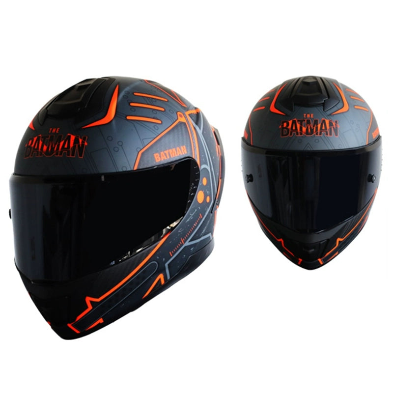 Mesuca DC co-branded Batman carbon fiber night Light helmet